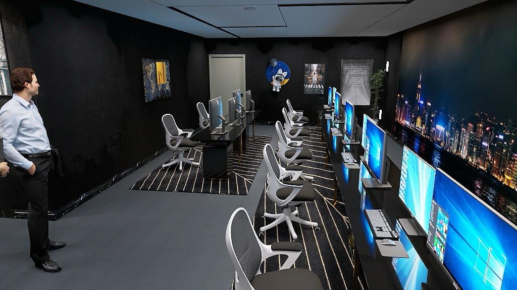 Operators seated in a network operation center
